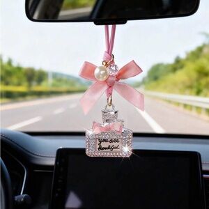 Pink Bow Car Air Freshener